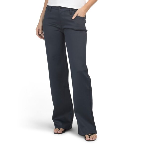 HUDSON Navy Rosalie High Rise Wide Leg Pants